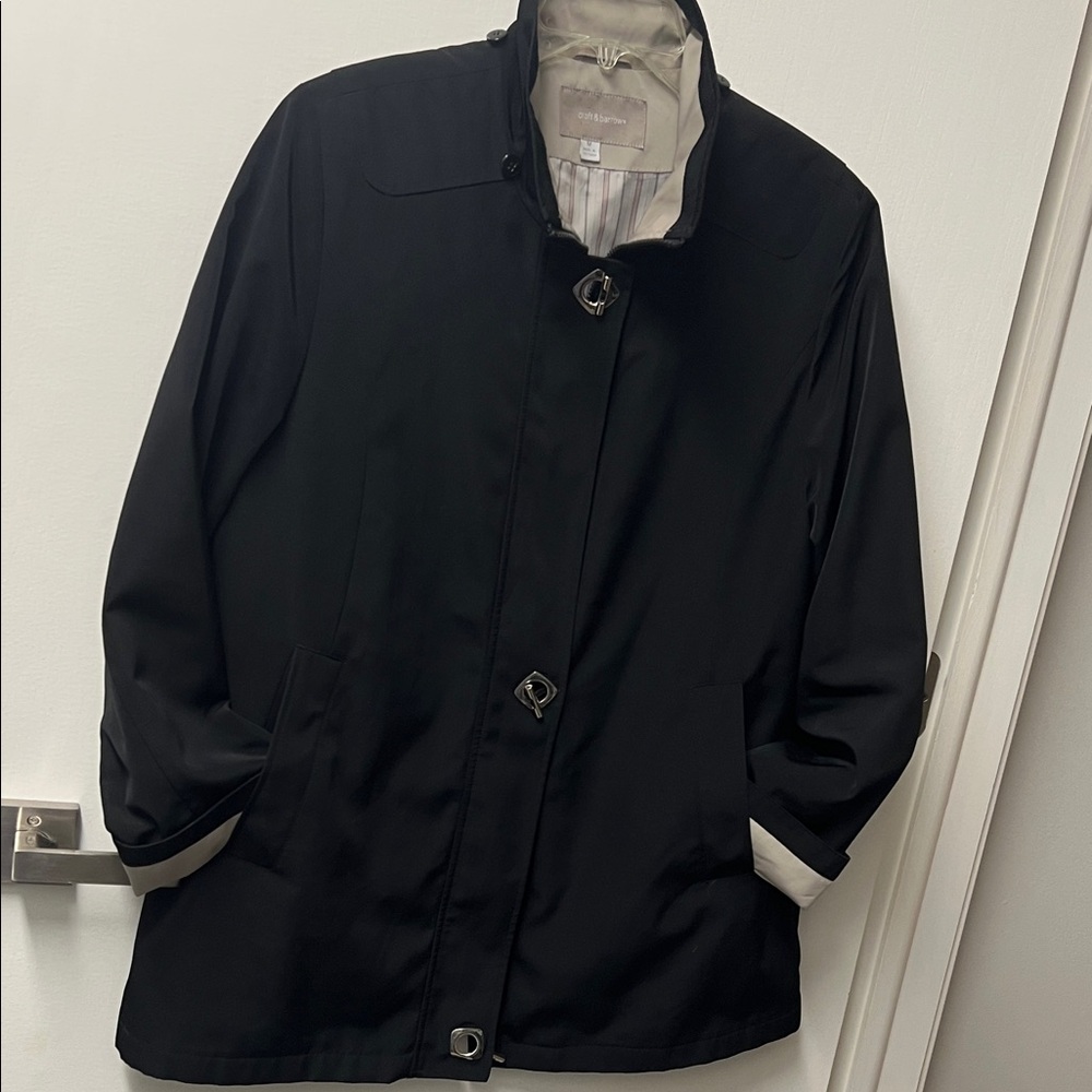 Croft & Barrow Black Jacket with Cream Interior
